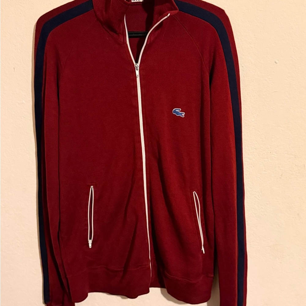 Lacoste Men's Red Sweater size l